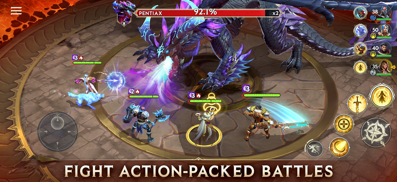 Fight action-packed battles