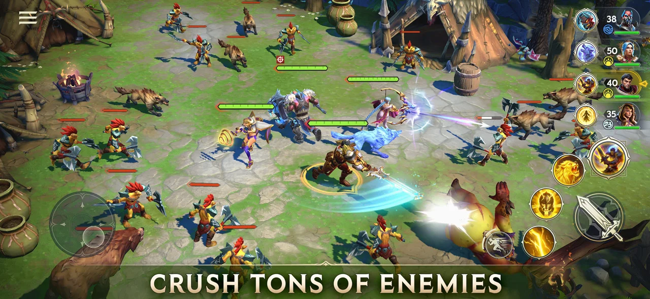 Crush tons of enemies